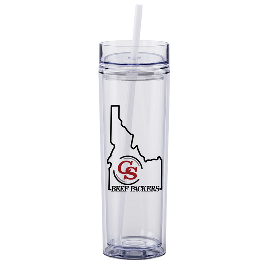 Clear CS Logo Tumbler